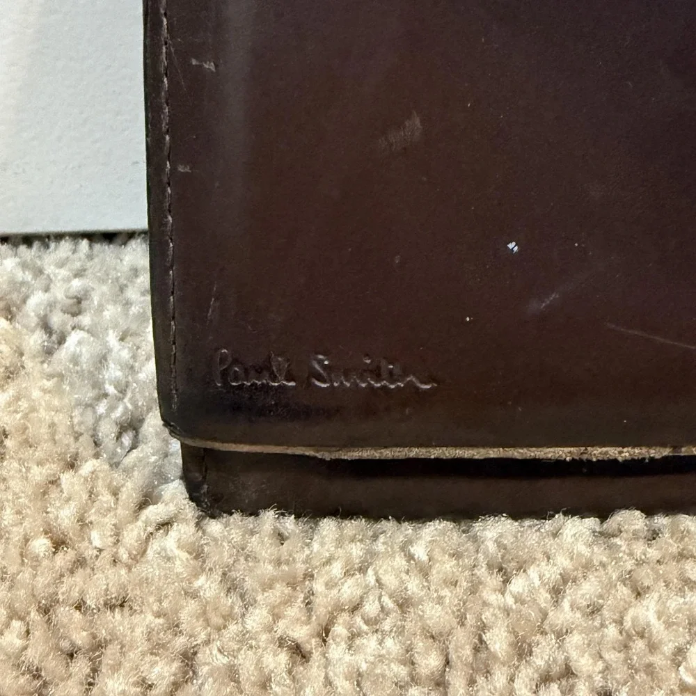 Paul Smith Wallet Leather Long Bifold Mens Organizer Zip Coin Pocket‎ Vintage